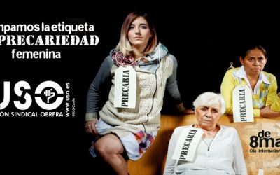 USO convoca paros parciales el 8 de marzo para protestar por la discriminación laboral de las mujeres en España