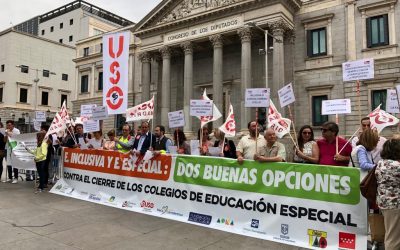 FEUSO entrega 300.000 firmas en el Congreso en defensa de la educación especial