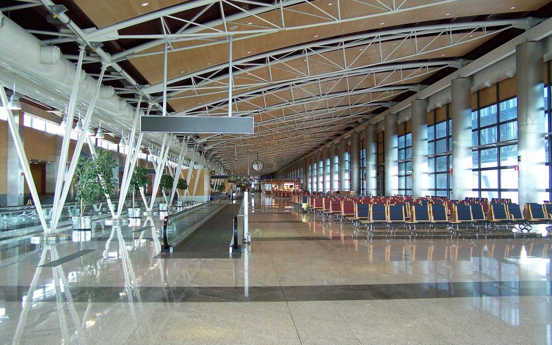 Interior de la T1 del aeropuerto Barajas.