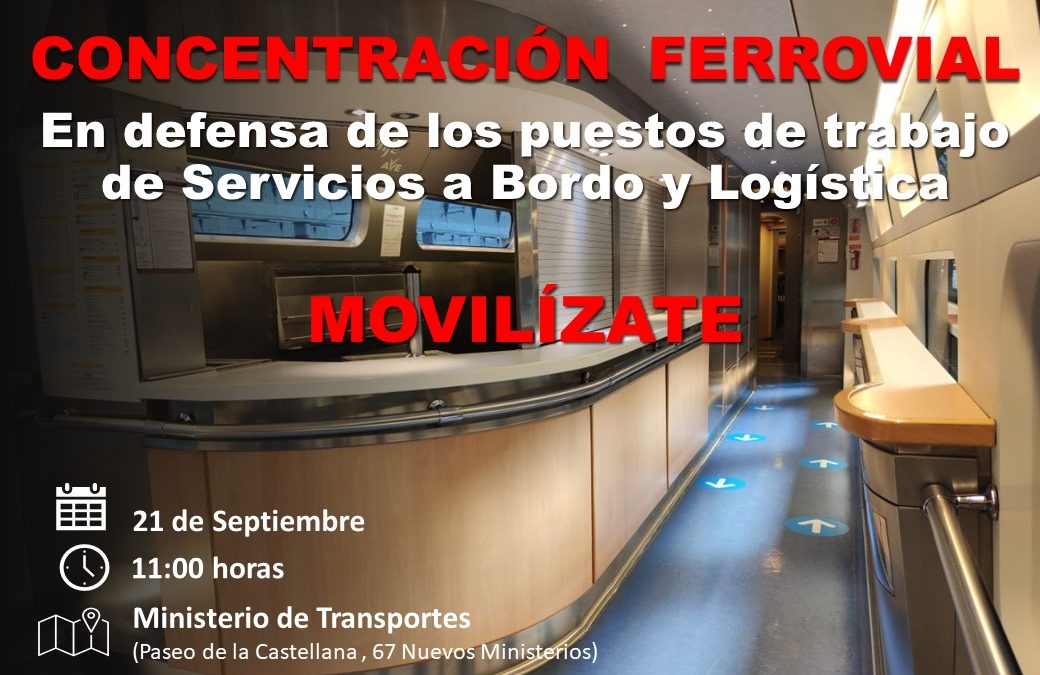 Los trabajadores de servicio a bordo de Renfe se manifestarán este lunes en las principales ciudades españolas