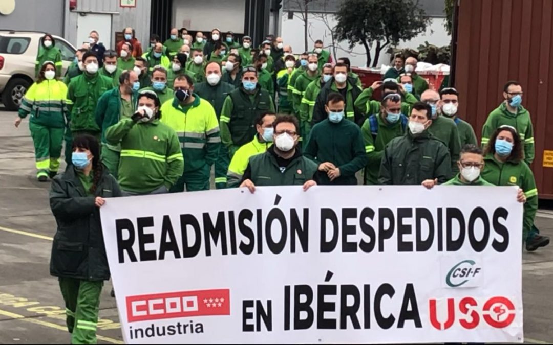 La huelga parcial en John Deere Ibérica consigue un seguimiento mayoritario en su primer día
