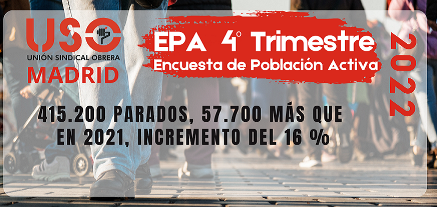 La EPA refleja casi el doble de parados que el SEPE en la Comunidad de Madrid en 2022
