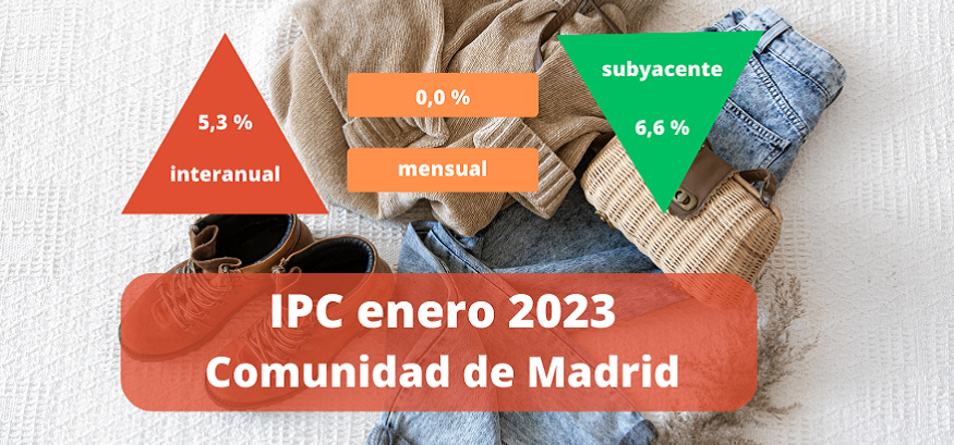 IPC enero 2023: crecimiento nulo en Madrid respecto a diciembre