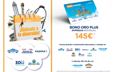 Bono Parques Oro Plus Empresas 2024: Oferta especial desde el 29 de abril hasta el 28 de julio
