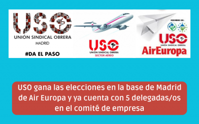 USO-Madrid gana las elecciones en Air Europa