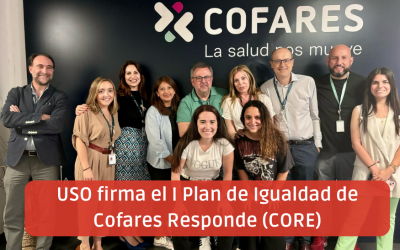 USO firma el primer Plan de Igualdad de Cofares Responde (CORE) en Madrid