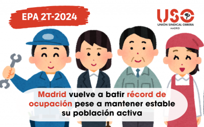 EPA 2T-24: Madrid vuelve a batir récord de ocupación pese a mantener estable su población activa