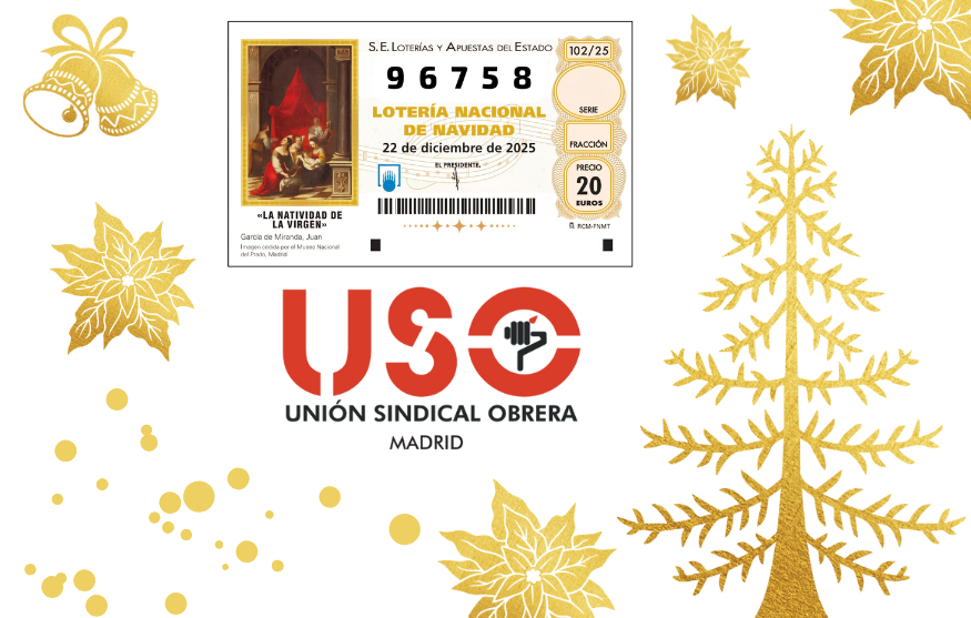 Ya está disponible la Lotería de Navidad de USO-Madrid