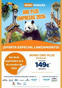 Bono Parques Oro Plus Empresas 2026