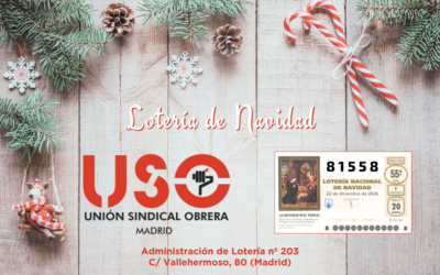 Ya está disponible la Lotería de Navidad de USO-Madrid