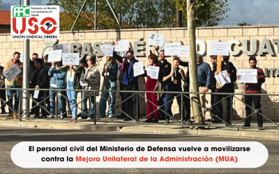 El personal civil del Ministerio de Defensa se moviliza contra la Mejora Unilateral de la Administración (MUA)