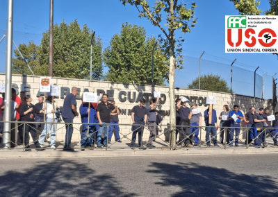 FAC-USO-Madrid vuelve a movilizarse para denunciar la discriminación salarial del personal civil del Ministerio de Defensa