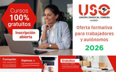Cursos de formación gratuitos para afiliados, delegados sindicales y delegados PRL con FEMXA