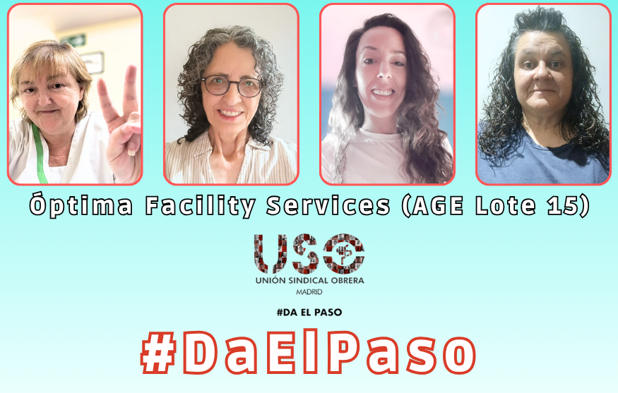 USO-Madrid Servicios entra con fuerza en Óptima Facility Services (limpieza AGE Lote 15)